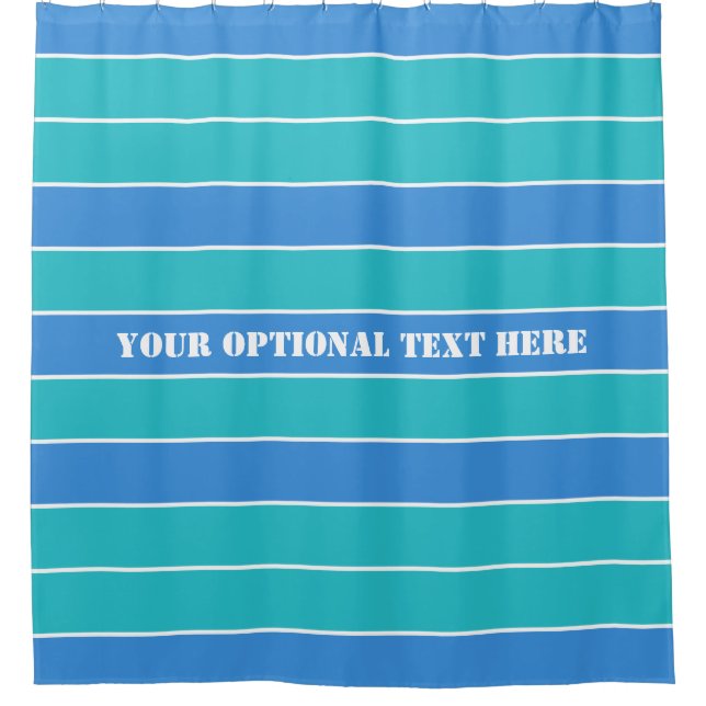 Stripes Pattern custom shower curtain (Front)