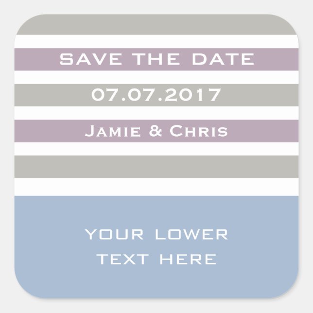 Stripes Pattern custom stickers (Front)