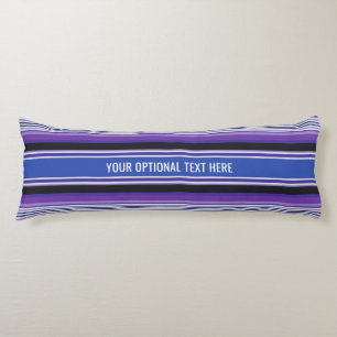 Stripes Pattern custom text body pillow