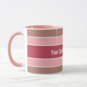 Stripes Pattern custom text mugs