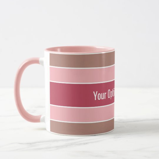 Stripes Pattern custom text mugs