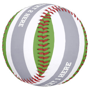 Stripes Pattern custom text softball