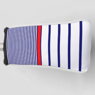 stripes pattern marine naval navy lines motif eleg golf head cover