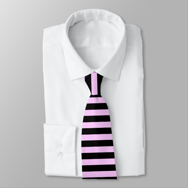 stripes pink & black tie (Tied)