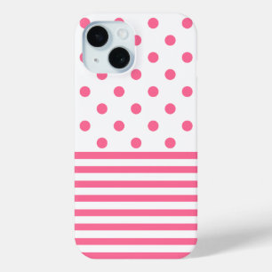 Stripes & Polkadots - Pink iPhone 6/6s, Phone Case