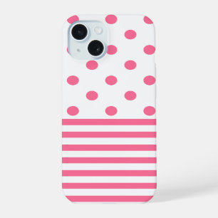 Stripes & Polkadots - Pink iPhone 6/6s, Phone Case