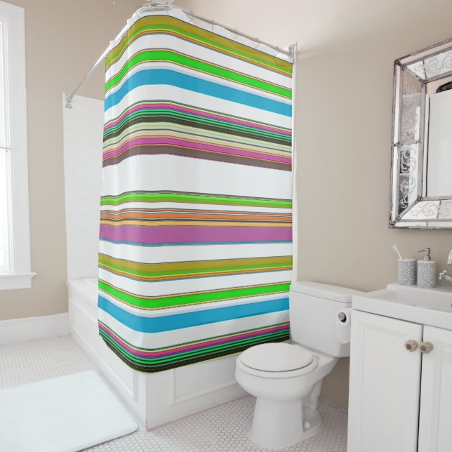 STRIPES SHOWER CURTAIN (In Situ)