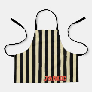 Stripes striped kids cooking crafts personalised apron