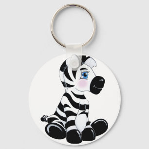 Stripes the Baby Zebra Key Ring