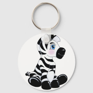 Stripes the Baby Zebra Key Ring