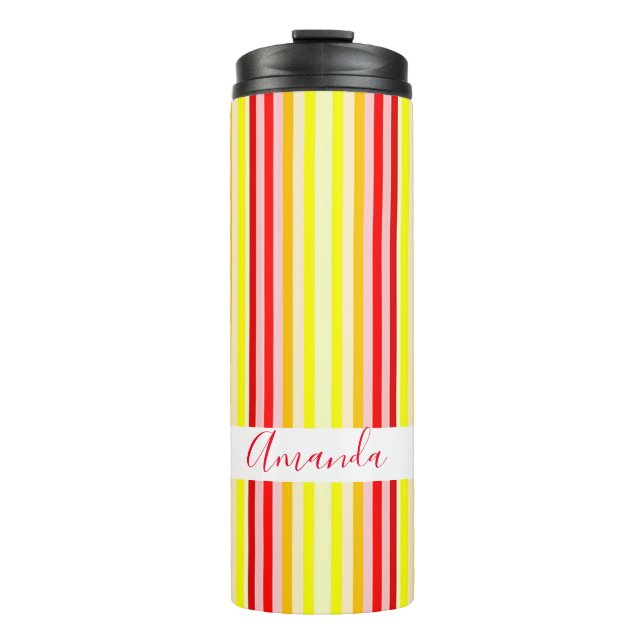 Stripes Thermal Tumbler (Front)