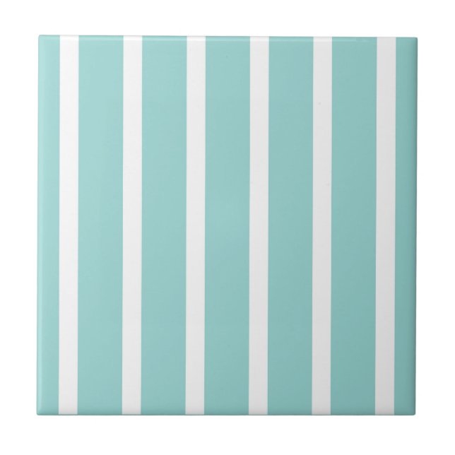 Stripes Thn Thick Blue White Tile (Front)