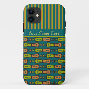 Stripes, Tribal Pattern, Teal: iPhone 5/5s Case
