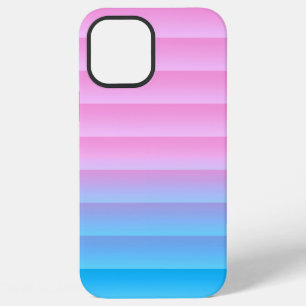 Stripes Turquoise Lavender - Many Colours Gradient iPhone 12 Pro Max Case