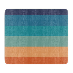 Stripes Vintage Colour Old Style Colourful Geometr Cutting Board