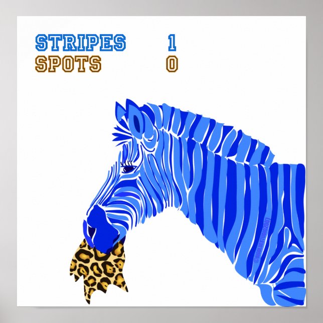 Stripes vs. Spots Poster (Front)