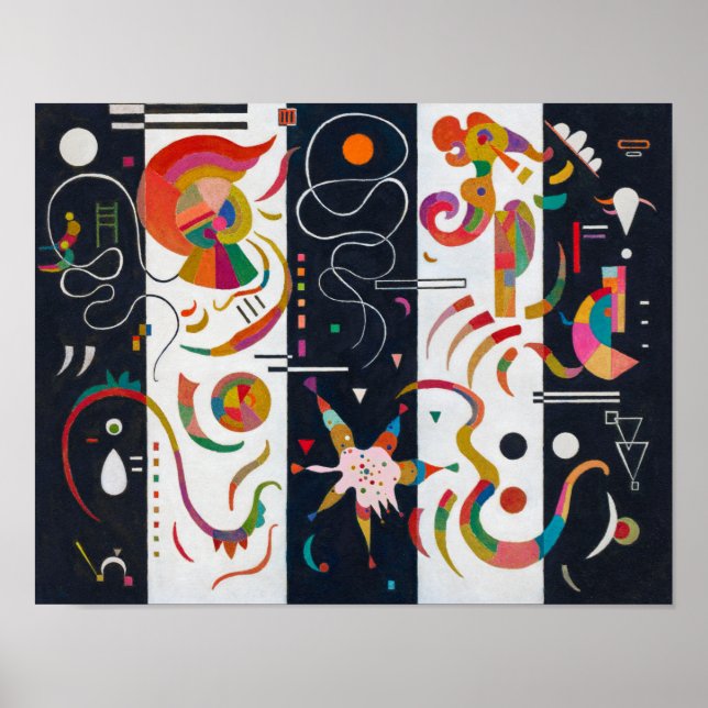 Stripes, Wassily Kandinsky Poster (Front)
