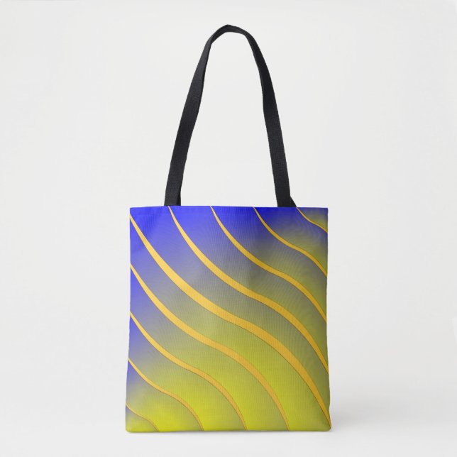 Stripes Wave Tote Bag (Front)