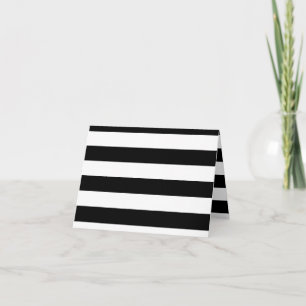 Stripes - White and Black Card