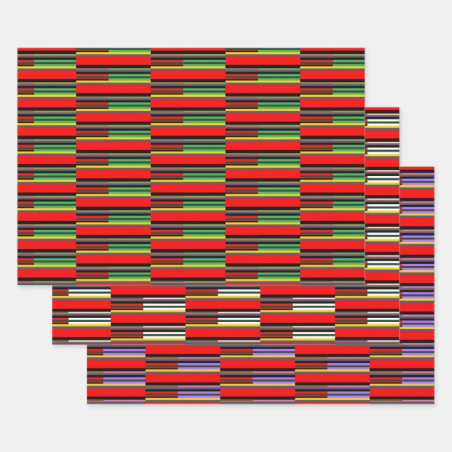 Stripes Wrapping Paper Sheet (Set)
