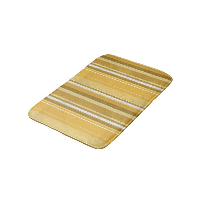 Stripes Yellow Bath Mat (Angled)