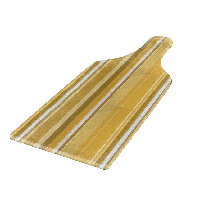 Stripes Yellow Cutting Board (Corner)