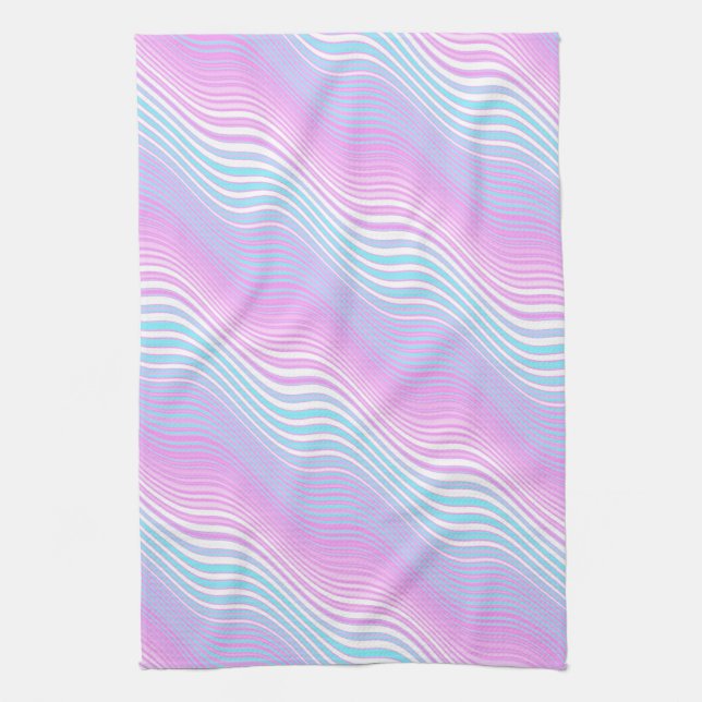 stripewave evolution : tea towel (Vertical)