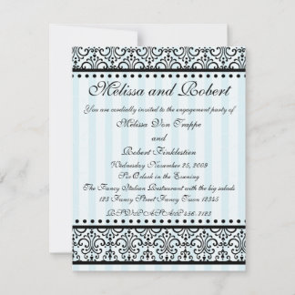 Stripey and Lacy Invitation