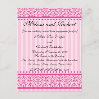 Stripey and Lacy Invitation