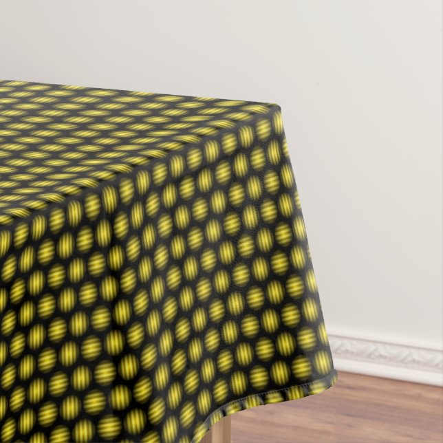 Stripey Ball Pattern Tablecloth (In Situ)
