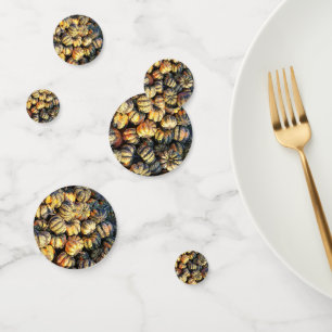 Stripey Pumpkins Cluster Confetti