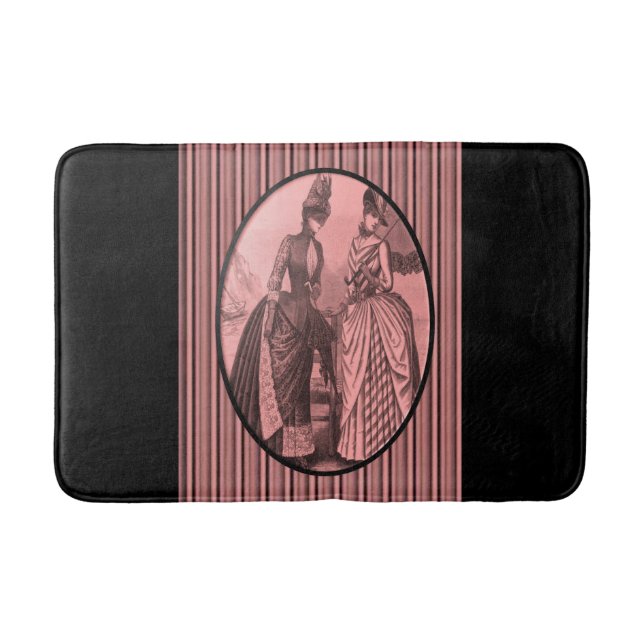 stripped bathroom bathmat (Front)