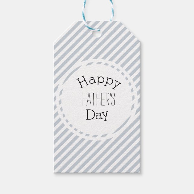 Stripped Father's Day Gift Tags (Front)