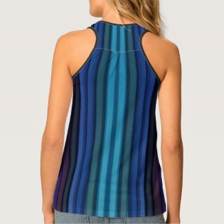 Strips of blue scale top