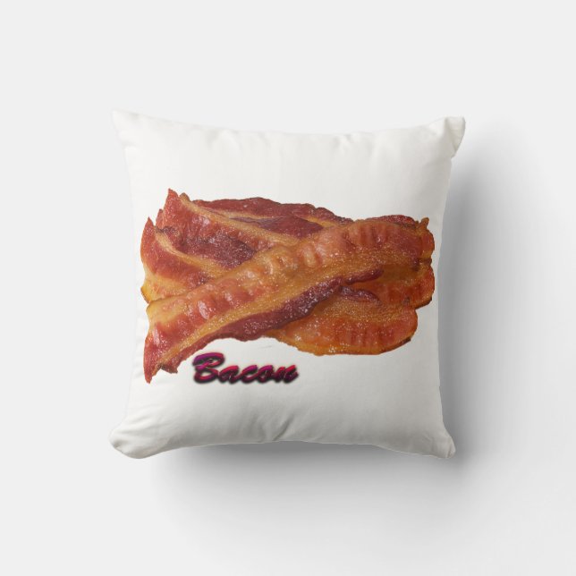 Strips of Bacon Cushion (Front)