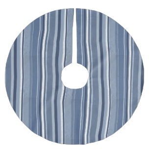 Strips of Pink Brushed Polyester Tree Skirt