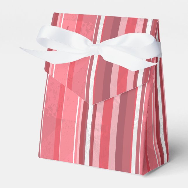 Strips of Pink Favour Box (Front Side)