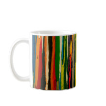 Stripy abstract art mug