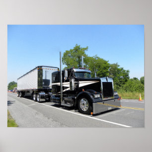 Strite Trucking Kenworth W900L Poster