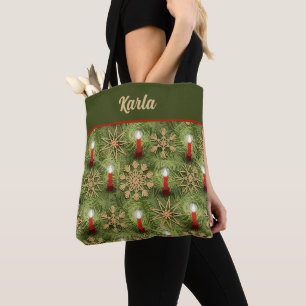 Strohsterne and Candles Tote Bag
