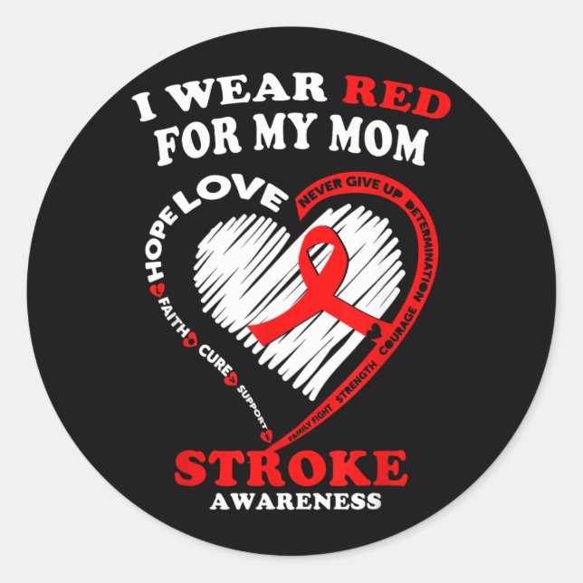 Stroke Awareness Classic Round Sticker (Front)