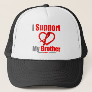 Stroke Awareness I Support My Brother Trucker Hat
