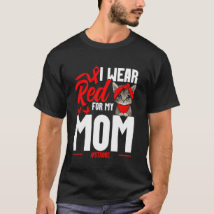 Stroke Awareness Mama Cat Mum Stroke Survivor Stro T-Shirt