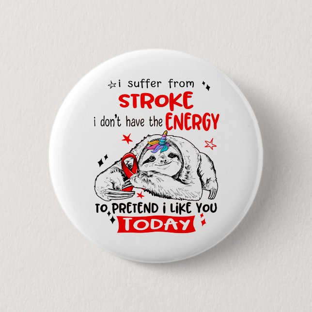 Stroke Awareness Month Ribbon Gifts 6 Cm Round Badge (Front)