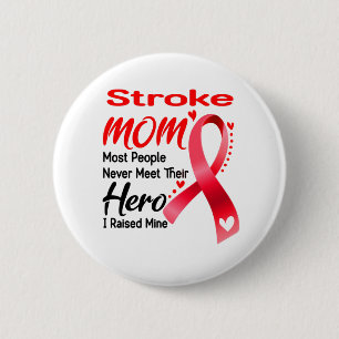Stroke Awareness Month Ribbon Gifts 6 Cm Round Badge