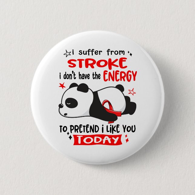 Stroke Awareness Month Ribbon Gifts 6 Cm Round Badge (Front)