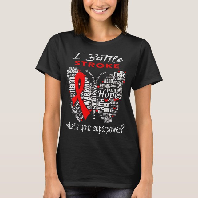 Stroke Awareness Month Ribbon Gifts T-Shirt (Front)