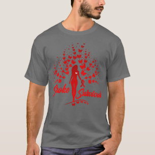 Stroke Awareness Red Ribbon Survivor Warrior Suppo T-Shirt