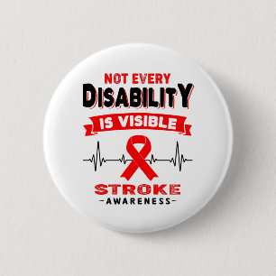 Stroke Awareness Ribbon Support Gifts 6 Cm Round Badge