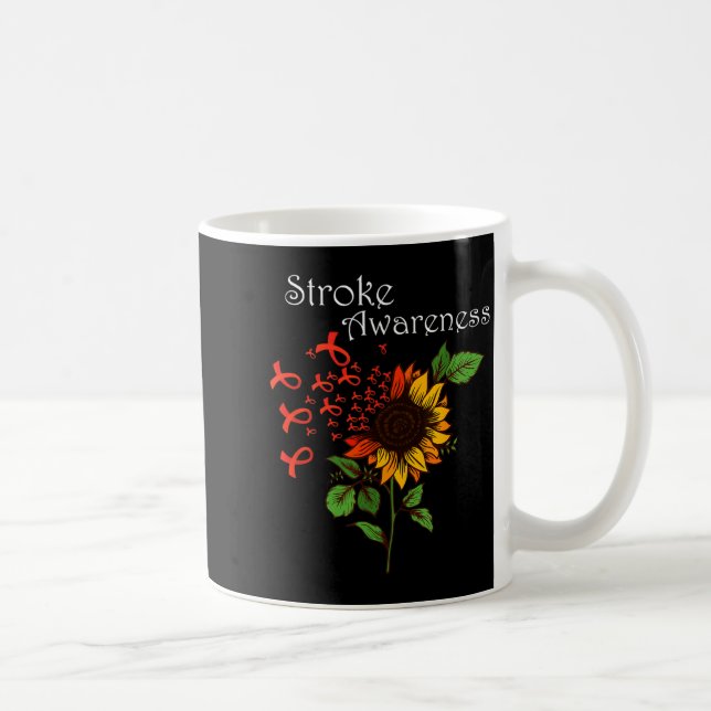 Stroke Awareness Stroke Survivor Stroke Design Coffee Mug (Right)
